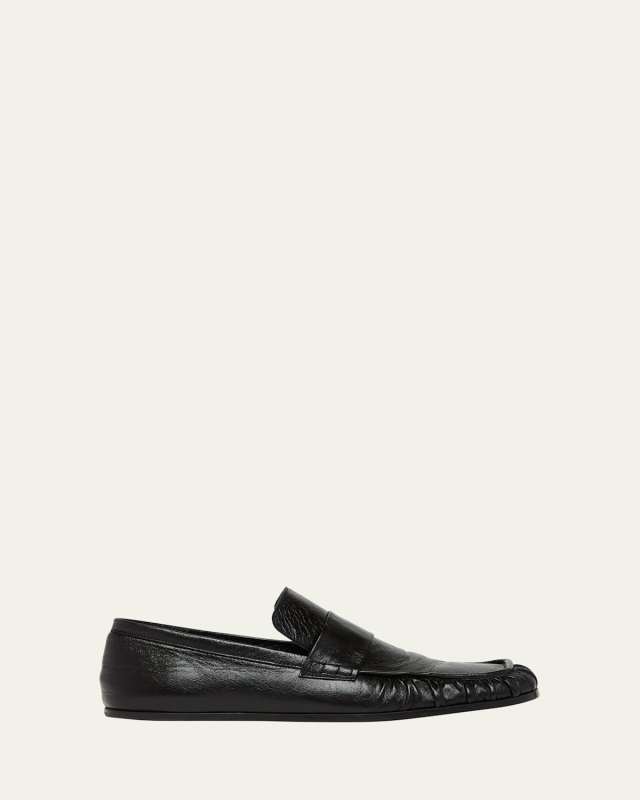 Leather Slip-On Loafers